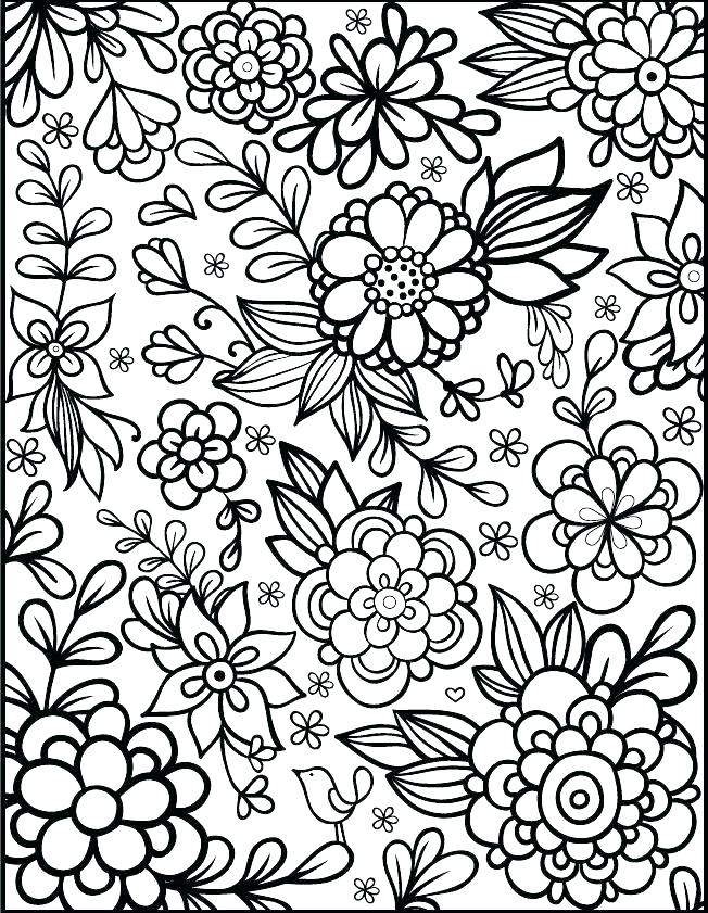 652x841 Adult Coloring Pages Flowers Adult Coloring Pages Flowers As Well