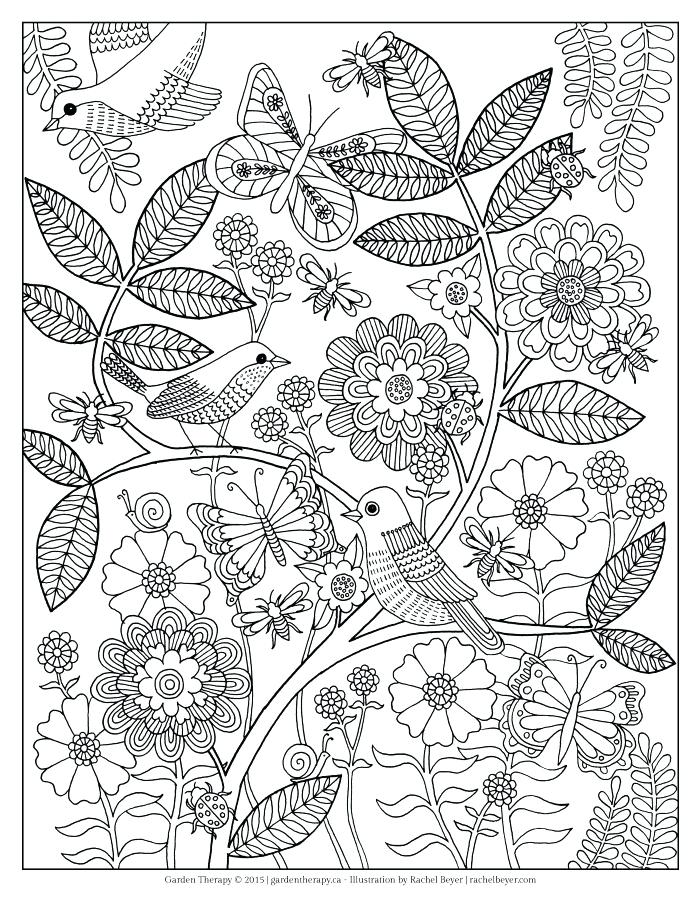 Flower Garden Coloring Pages Color Free Printable Coloring 700x906 Flower Garden Coloring Pages Color Free Printable Coloring
