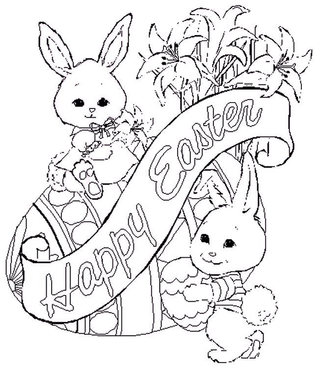 650x750 21 Best Easter Coloring Pages For Adults Images