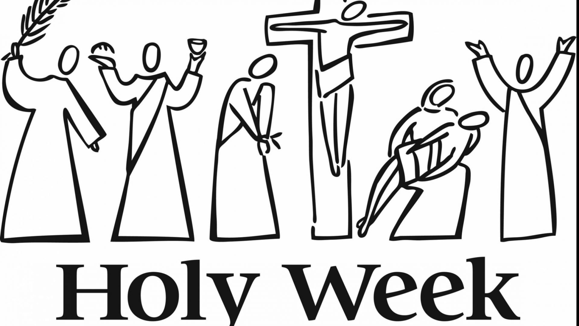 1920x1080 Lent Easter Coloring Pages Unbelievable Holy Week Clip Art