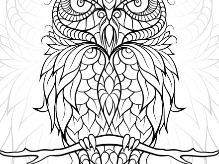 440x330 36 Owl Coloring Pages For Adults, The Eclectic Owl An Adult