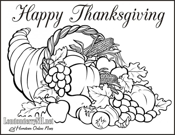 736x569 Free Adult Thanksgiving Coloring Pages