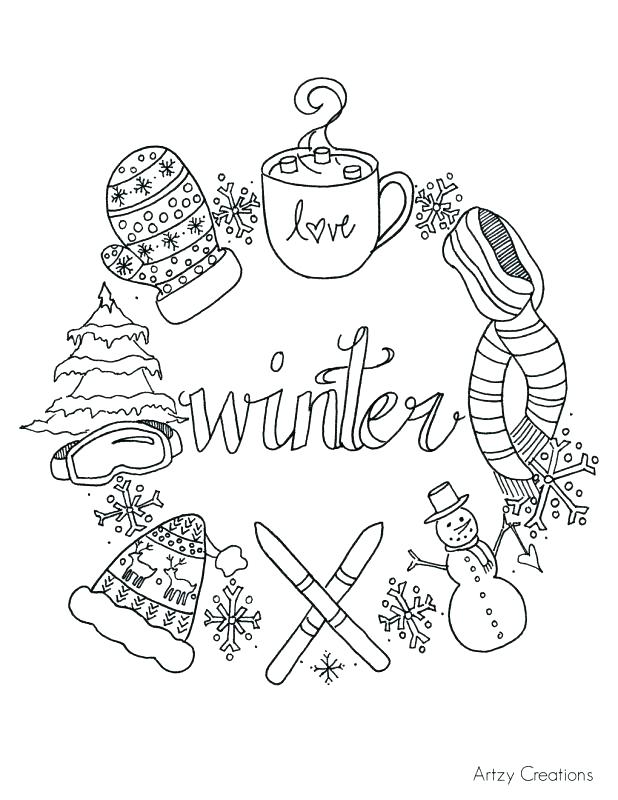 618x800 Free Printable Winter Coloring Pages Winter Coloring Pages