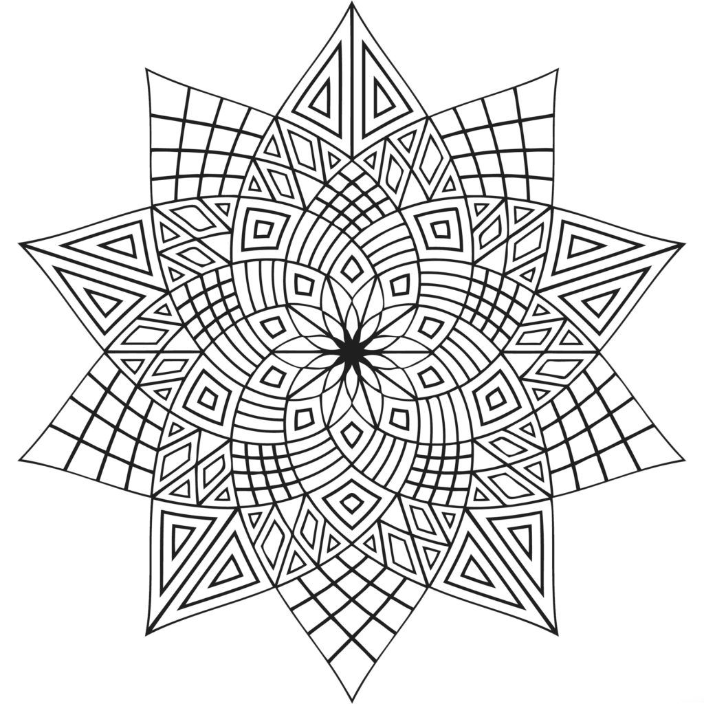 1024x1024 Free Advanced Coloring Pages