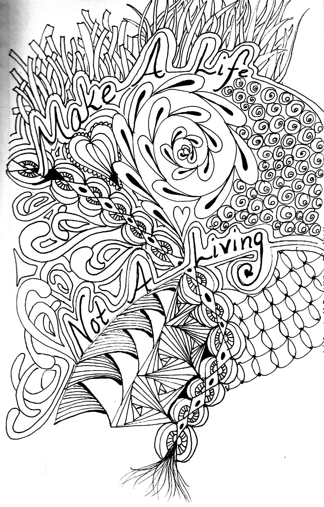 1115x1742 Free Advanced Coloring Pages Need High Skill Image 20