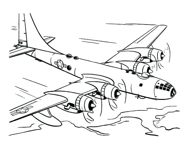 Airplane Coloring Pages 600x490 Airplane Coloring Pages