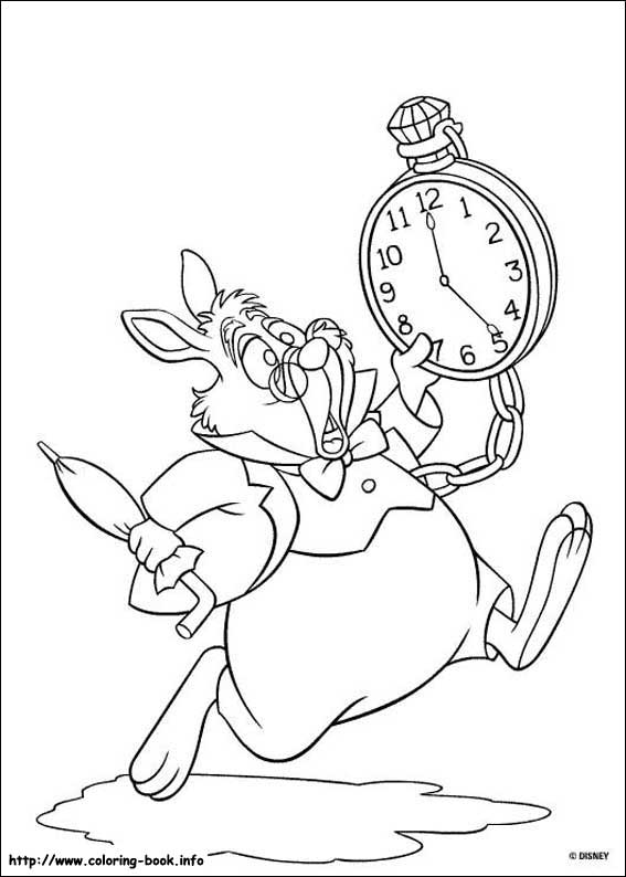 567x794 Alice In Wonderland Coloring Pages Free
