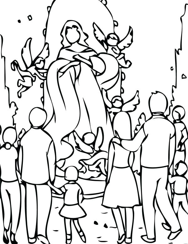 All Saints Day Coloring 600x776 All Saints Day Coloring