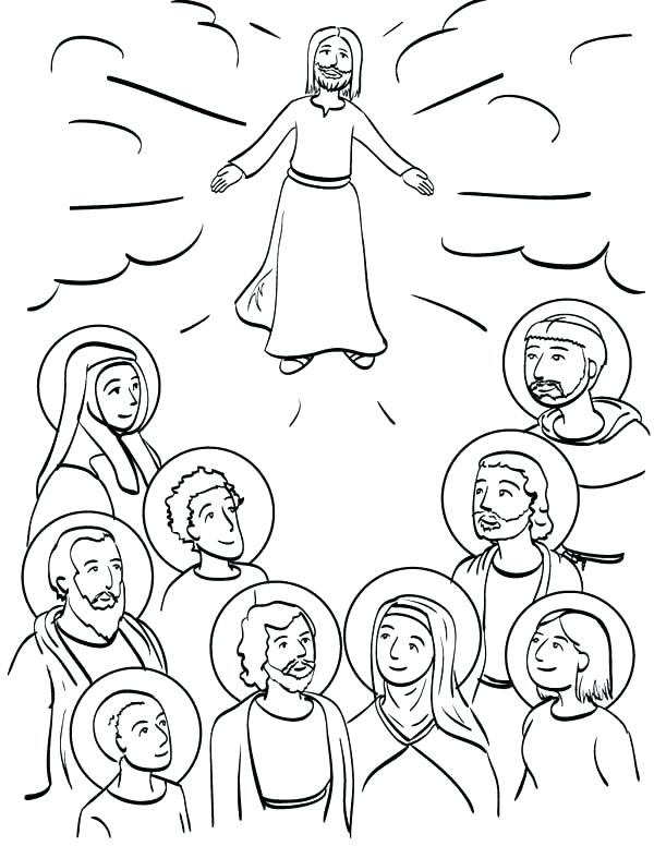 Coloring Pages Of Saints All Saints Day Coloring Pages 600x776 Coloring Pages Of Saints All Saints Day Coloring Pages