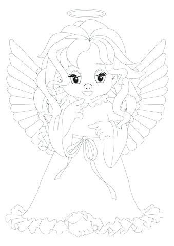 Free Angel Coloring Pages Cool And Opulent Baby Angel Coloring 339x480 Free Angel Coloring Pages Cool And Opulent Baby Angel Coloring