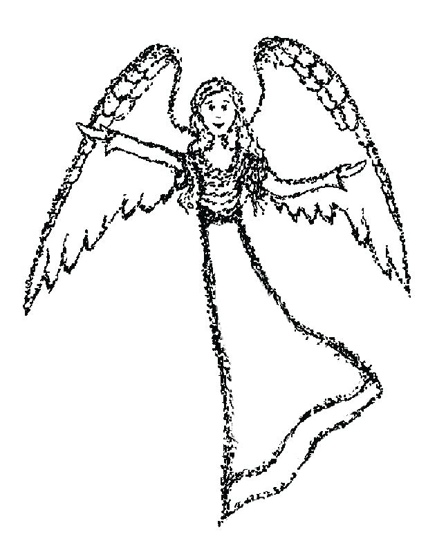 Free Angel Coloring Pages 645x799 Free Angel Coloring Pages
