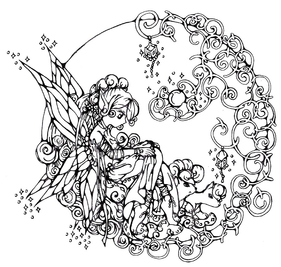 900x856 Anime Angel Coloring Pages For Adults