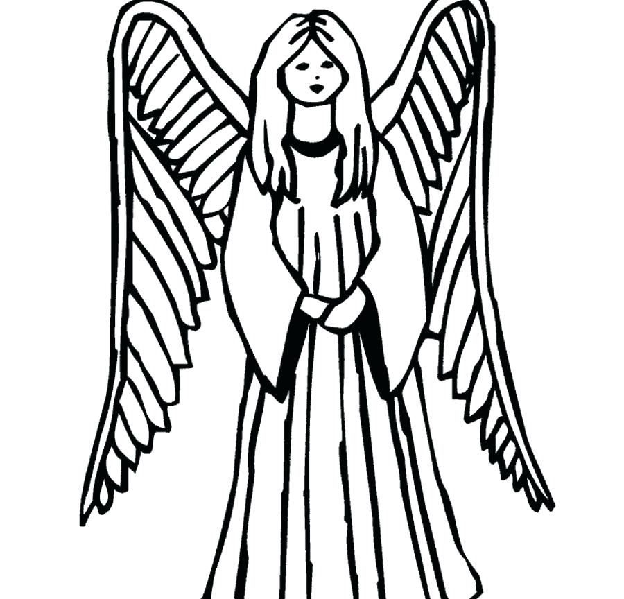 900x864 Free Angel Coloring Pages Angels Coloring Pages Free Angel Page