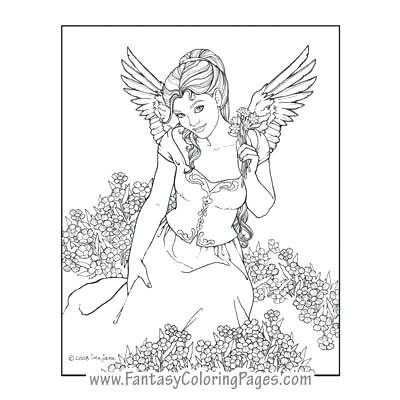 400x400 Angel Coloring Pages Angels Sing Angel Fish Colouring Pages Www