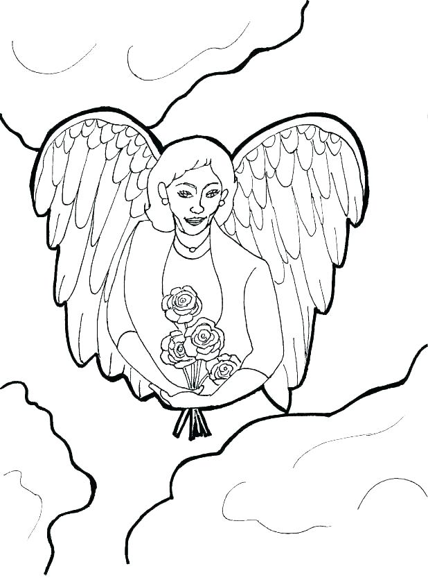 618x836 Angel Coloring Pages Beautiful Angel Coloring Page Forddler