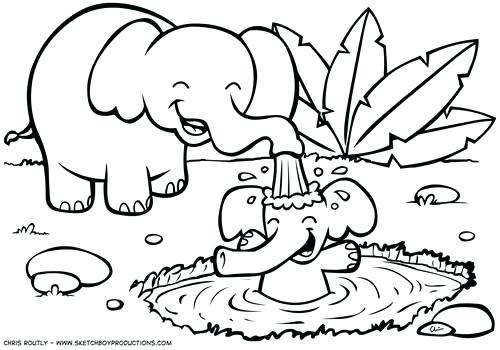 Animal Coloring Beautiful Decoration Jungle Animals Coloring Pages 500x350 Animal Coloring Beautiful Decoration Jungle Animals Coloring Pages