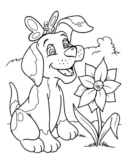 405x525 Printable Dog Coloring Pages