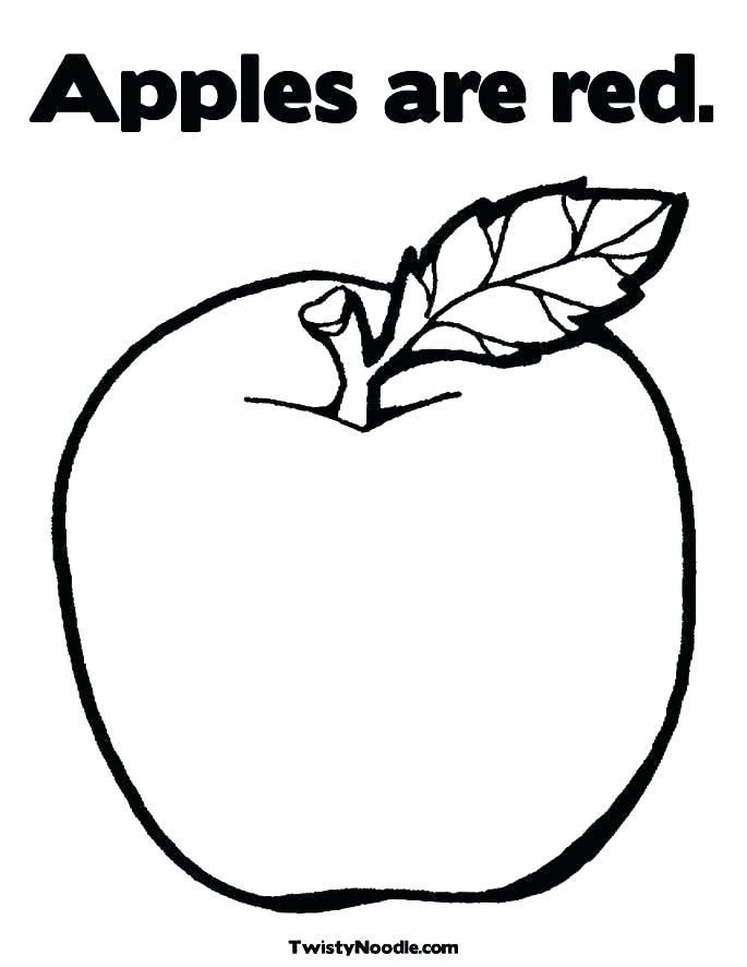 Free Apple Coloring Pages