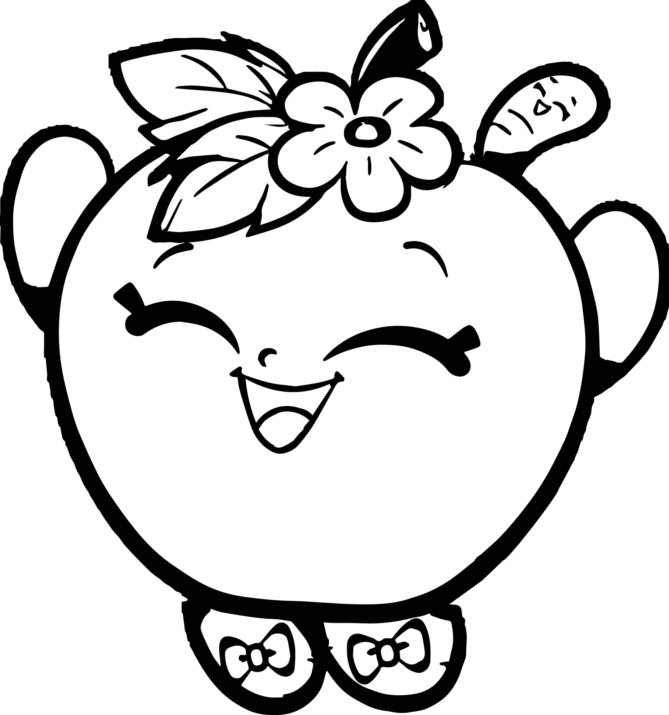 2200x2351 Shopkins And Apple Coloring Pages Free
