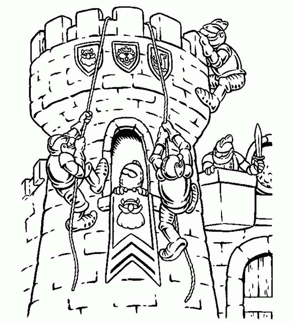 Lego Army Coloring Pages Lego Knights Climb Watching Tower 600x656 Lego Army Coloring Pages Lego Knights Climb Watching Tower