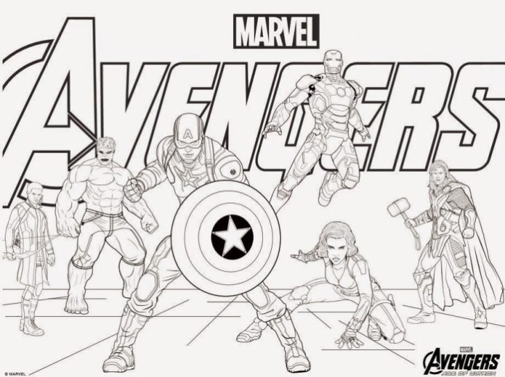 728x544 Free Printable Coloring Pages Avengers
