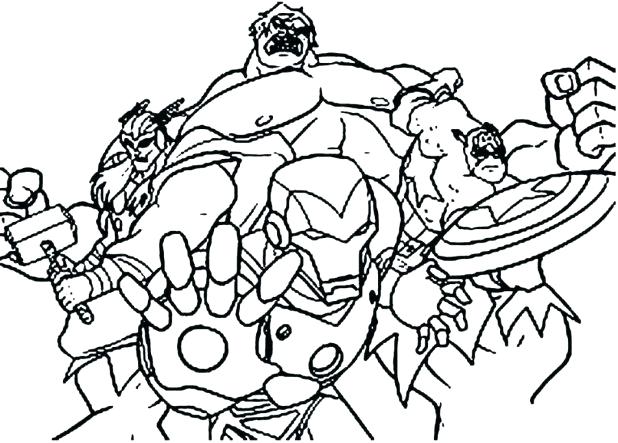 618x443 Avengers Color Pages Avengers Show Action Coloring Pages Printable