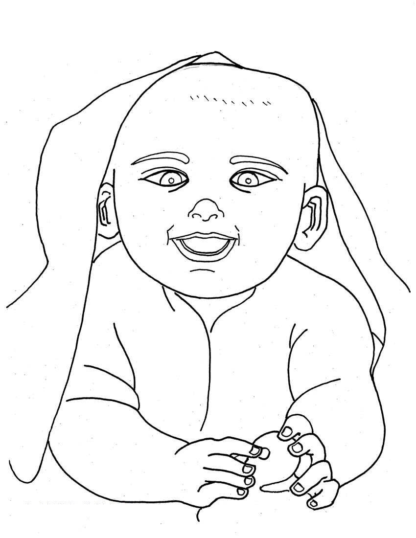 850x1100 Free Printable Baby Coloring Pages For Kids