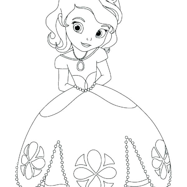 600x600 Baby Princess Coloring Pages
