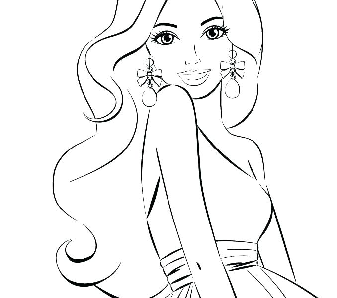 Free Barbie Coloring Pages Cool Free Barbie Coloring Pages 678x600 Free Barbie Coloring Pages Cool Free Barbie Coloring Pages