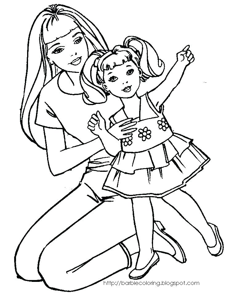 Barbie Coloring Pages Free Barbie Coloring Or Printable Coloring 747x963 Barbie Coloring Pages Free Barbie Coloring Or Printable Coloring
