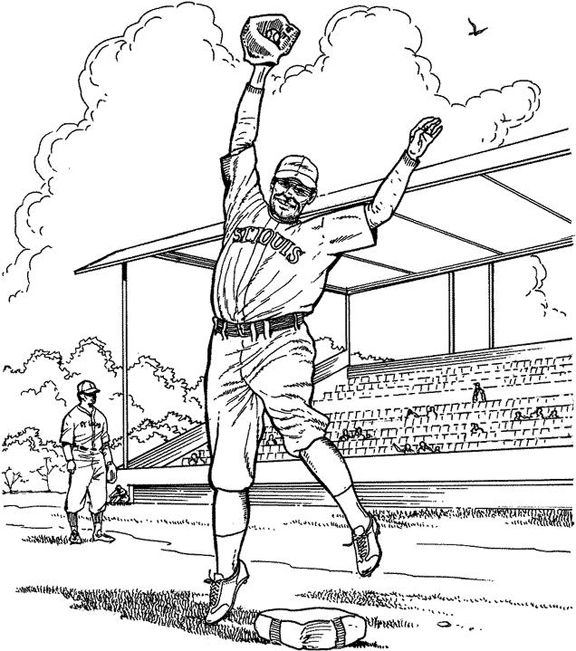 Free Baseball Coloring Pages
