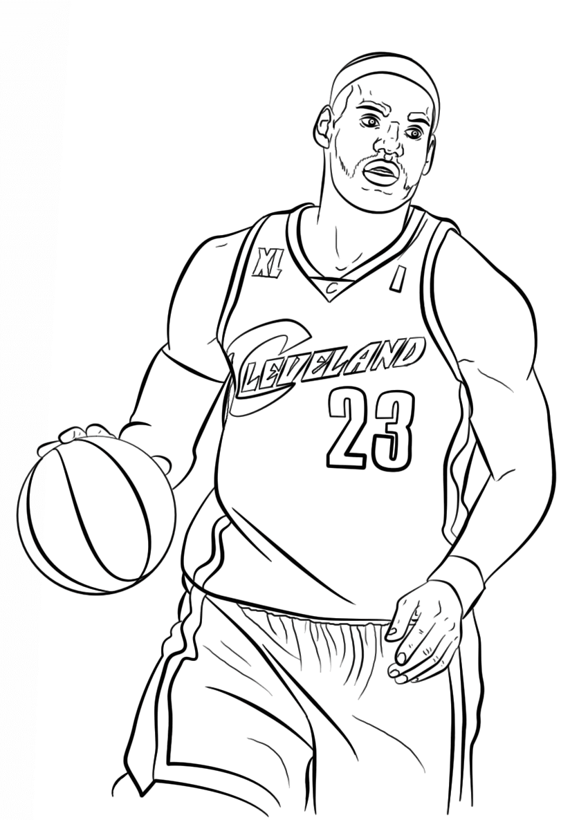 824x1186 Free Printable Nba Coloring Pages (National Basketball Association