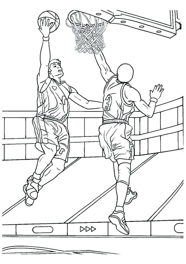 600x848 Kobe Bryant Coloring Pages Basketball Color Pages Basketball Color
