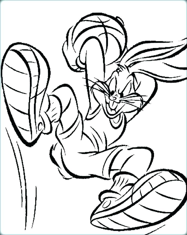 748x940 Basketball Coloring Pages Free