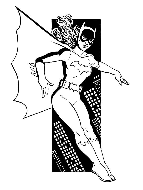 Batgirl Coloring Pages 600x800 Batgirl Coloring Pages