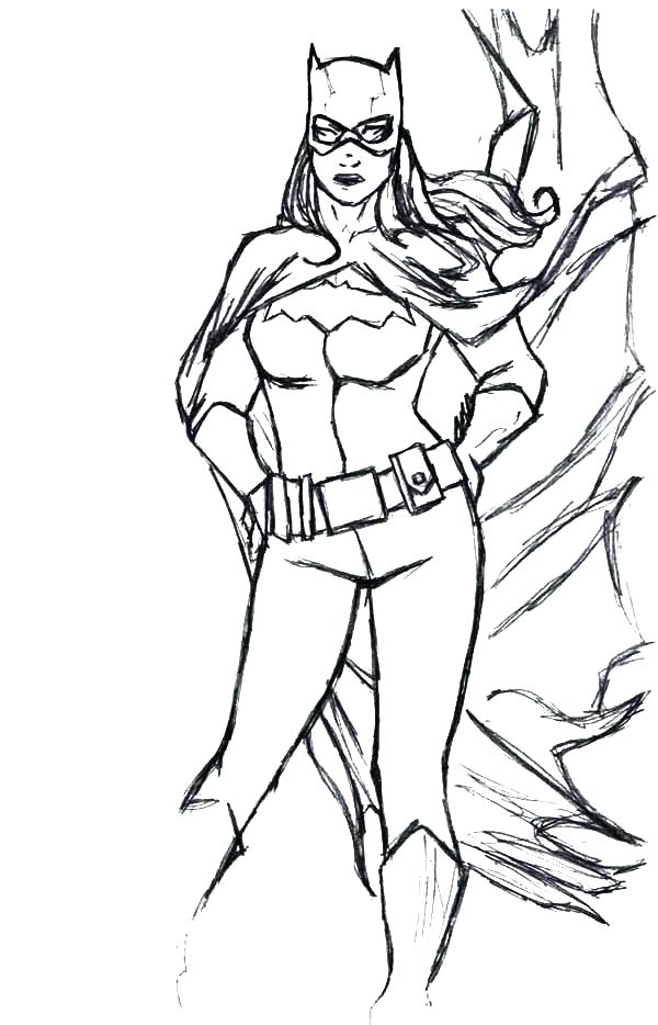 Batgirl Coloring Pages For Kids Printable 0 Colouring 12846 600x934 Batgirl Coloring Pages For Kids Printable 0 Colouring 12846