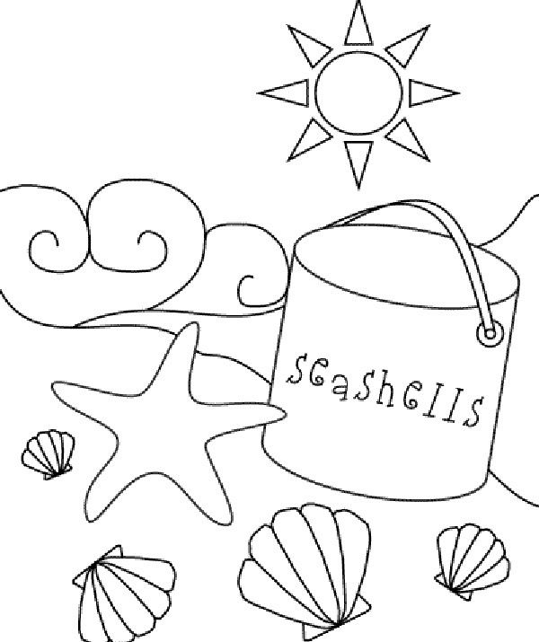 Free Printable Beach Coloring Pages 600x715 Free Printable Beach Coloring Pages