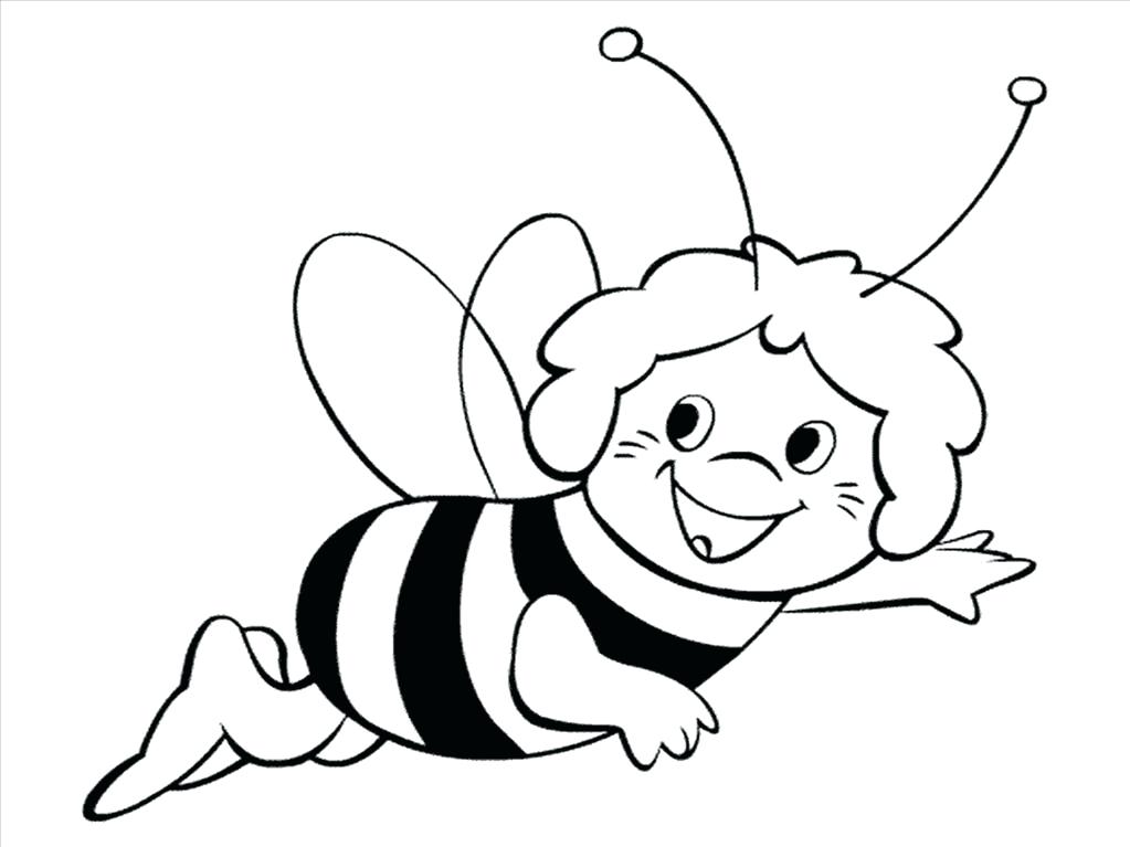 1023x767 Bee Coloring Page Best Bee Coloring Pages Picture Bee Colouring