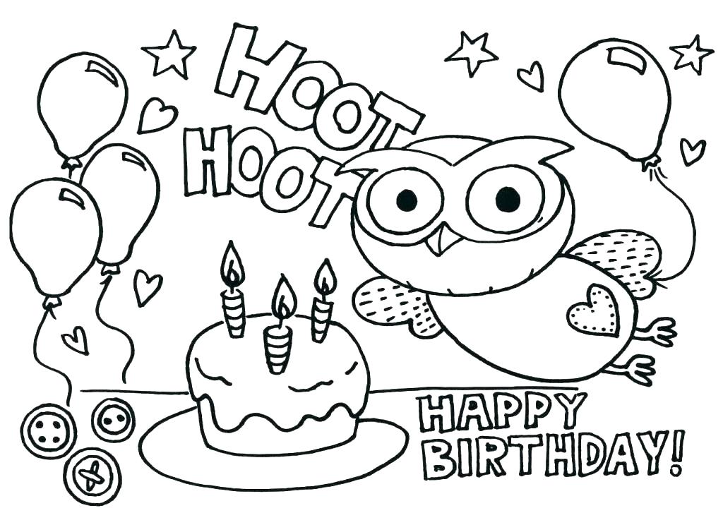 Free Birthday Coloring Pages To Print Birthday Coloring Sheets 1024x727 Free Birthday Coloring Pages To Print Birthday Coloring Sheets