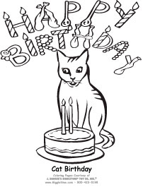 Birthday Coloring Pages 202x265 Birthday Coloring Pages