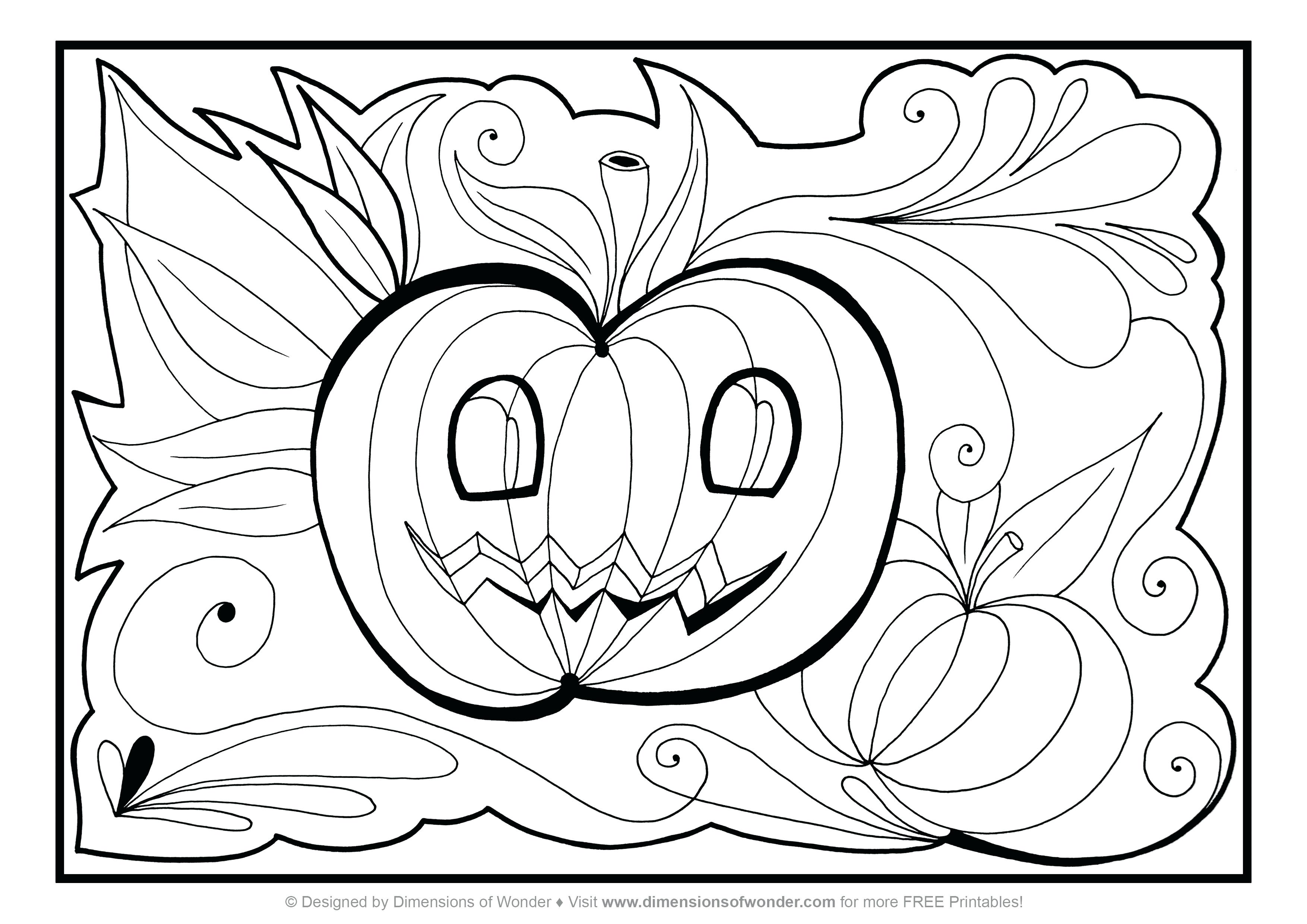 Printable Printable Halloween Bookmark Coloring Pages 3508x2480 Printable Printable Halloween Bookmark Coloring Pages