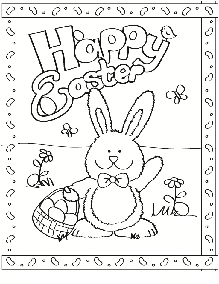 732x952 33 Easter Bunny Coloring Pages Printable, Happy Easter Bunny