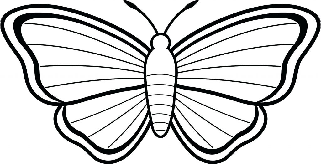 1024x524 Coloring Pages ~ Butterfly Coloring Pages Colouring For Pretty