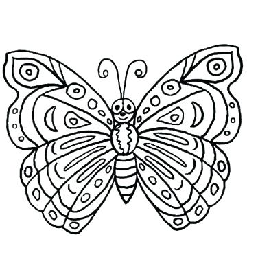 Free Butterfly Coloring Pages Monarch Butterfly Coloring Pages 376x393 Free Butterfly Coloring Pages Monarch Butterfly Coloring Pages