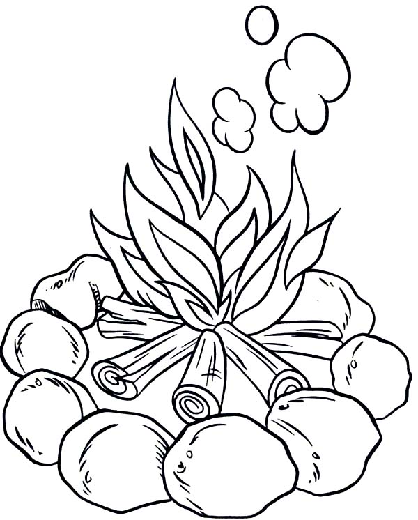 Free Camping Coloring Pages