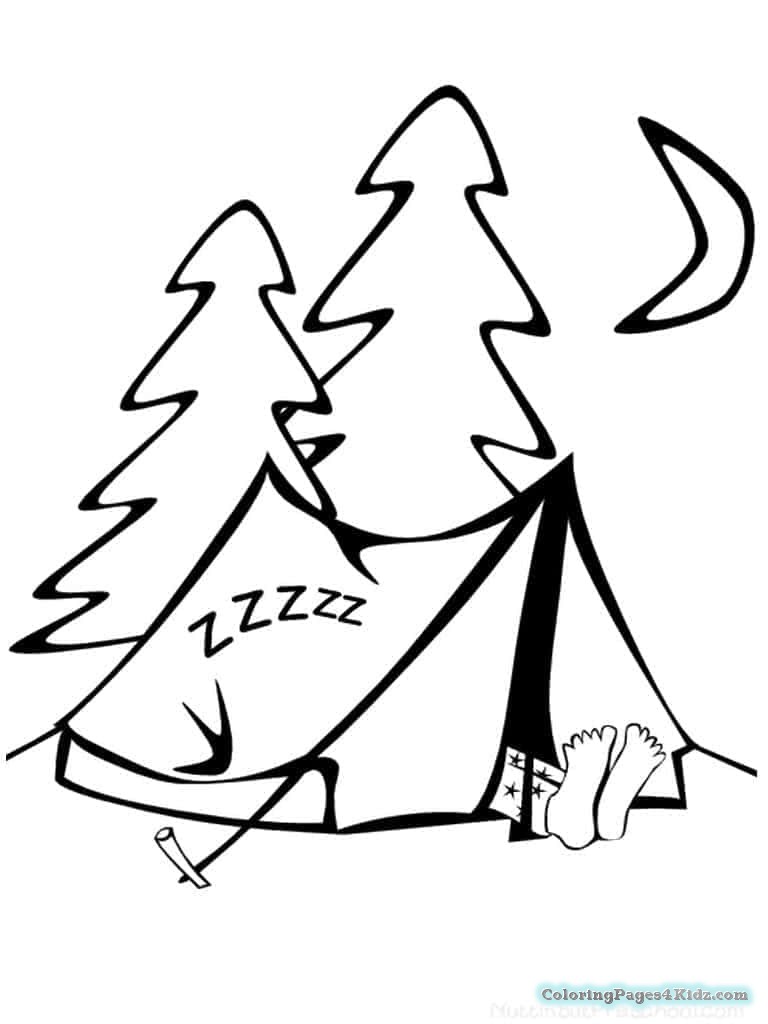 768x1024 Free Preschool Camping Theme Coloring Pages Coloring Pages For Kids