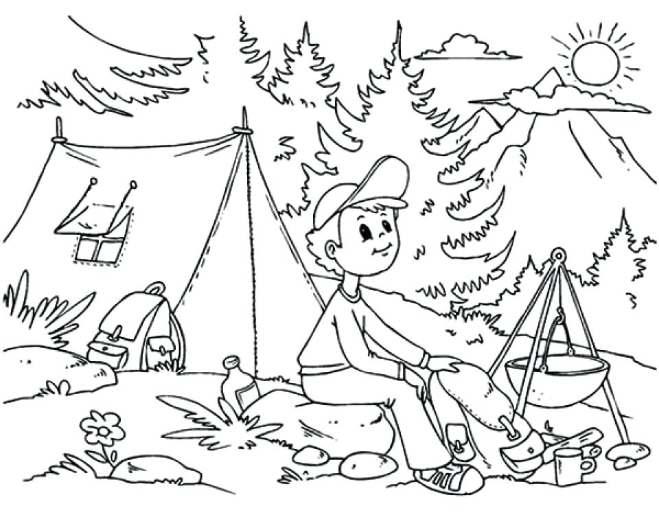 960x753 Camping Coloring Page Camping Coloring Page Printable Camping