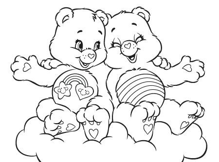 Care Bear Coloring Pages Bears Activity Cheer And Best Friend Free 450x334 Care Bear Coloring Pages Bears Activity Cheer And Best Friend Free