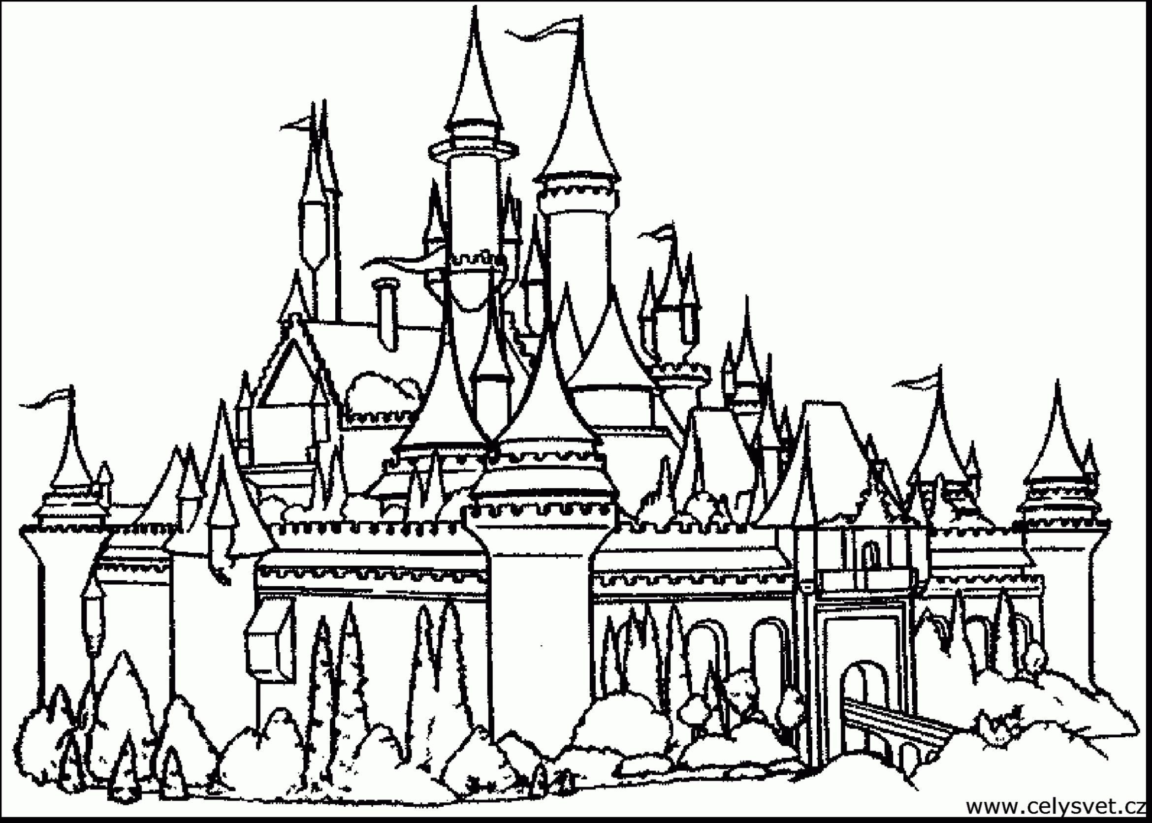 Castle Coloring Pages Page Free Printable 2340x1672 Castle Coloring Pages Page Free Printable