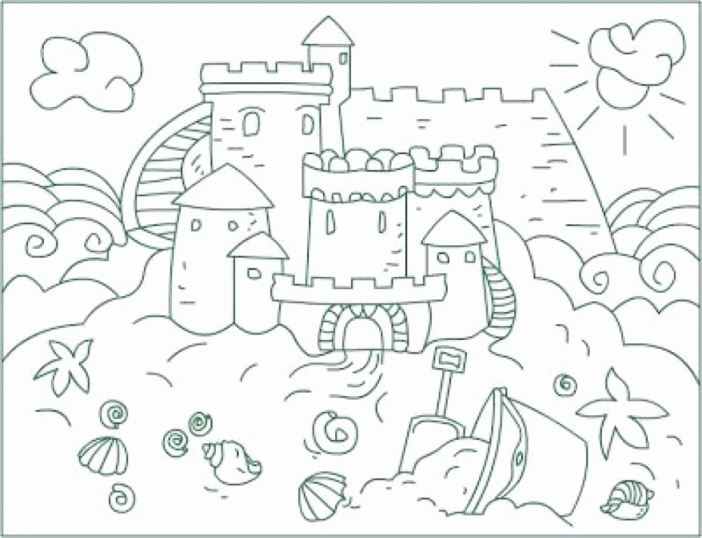 Coloring Pages Of Sandcastles Images Free Sand Castle Coloring 1024x785 Coloring Pages Of Sandcastles Images Free Sand Castle Coloring